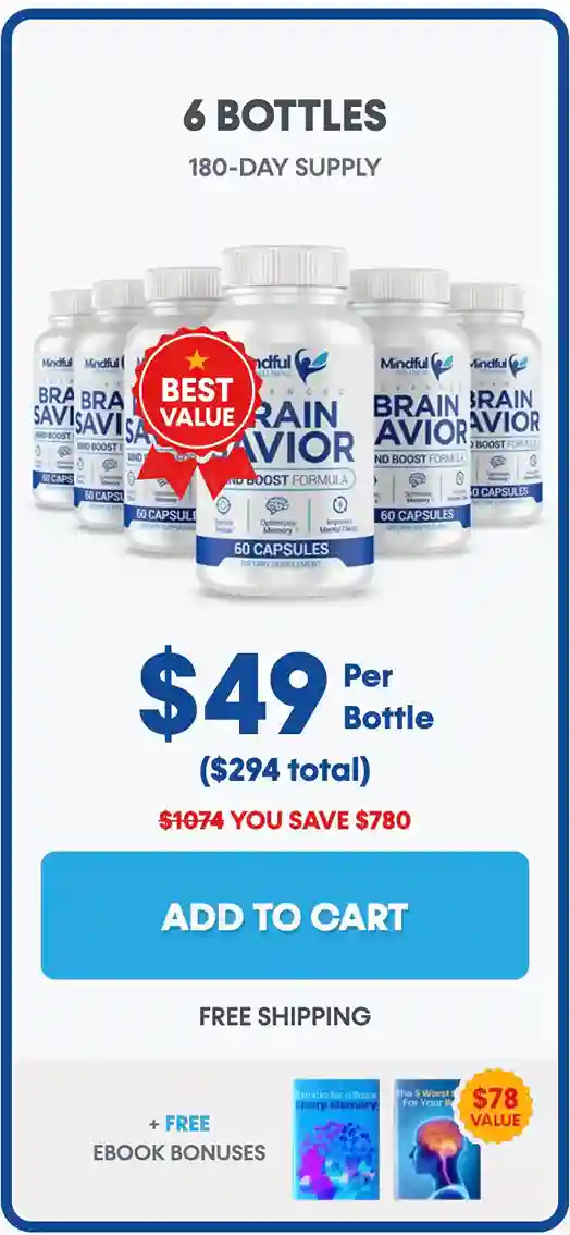 Brain Savior 6 Bottle Pricing