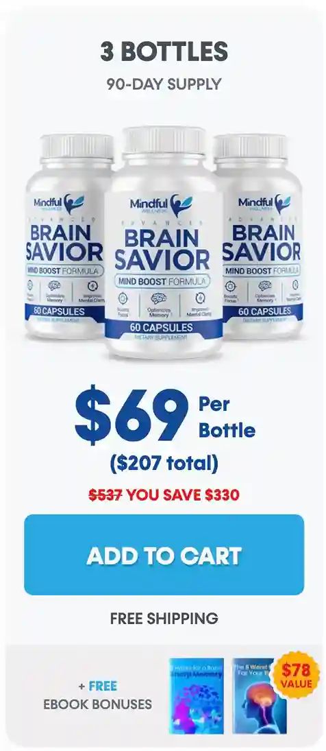 Brain Savior 3 Bottle Pricing